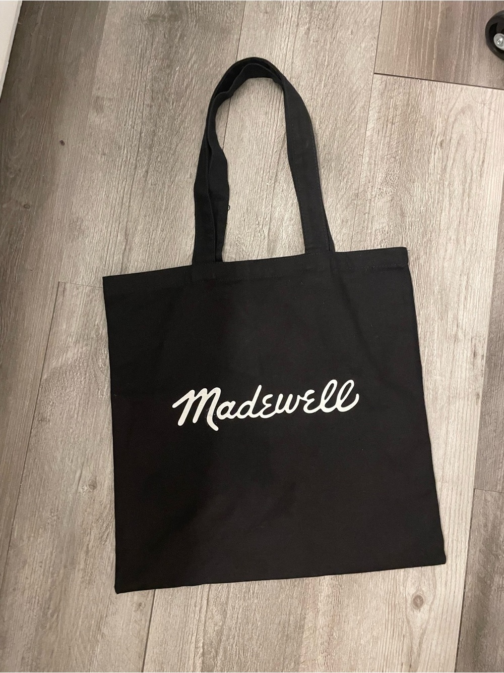 Madewell Bien Fait Black Canvas Tote